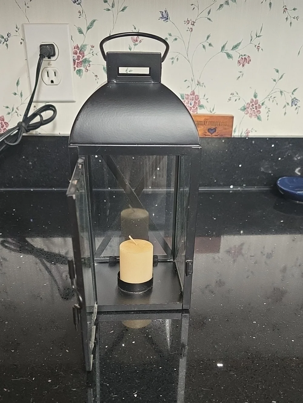 Vintage Black Metal Lantern